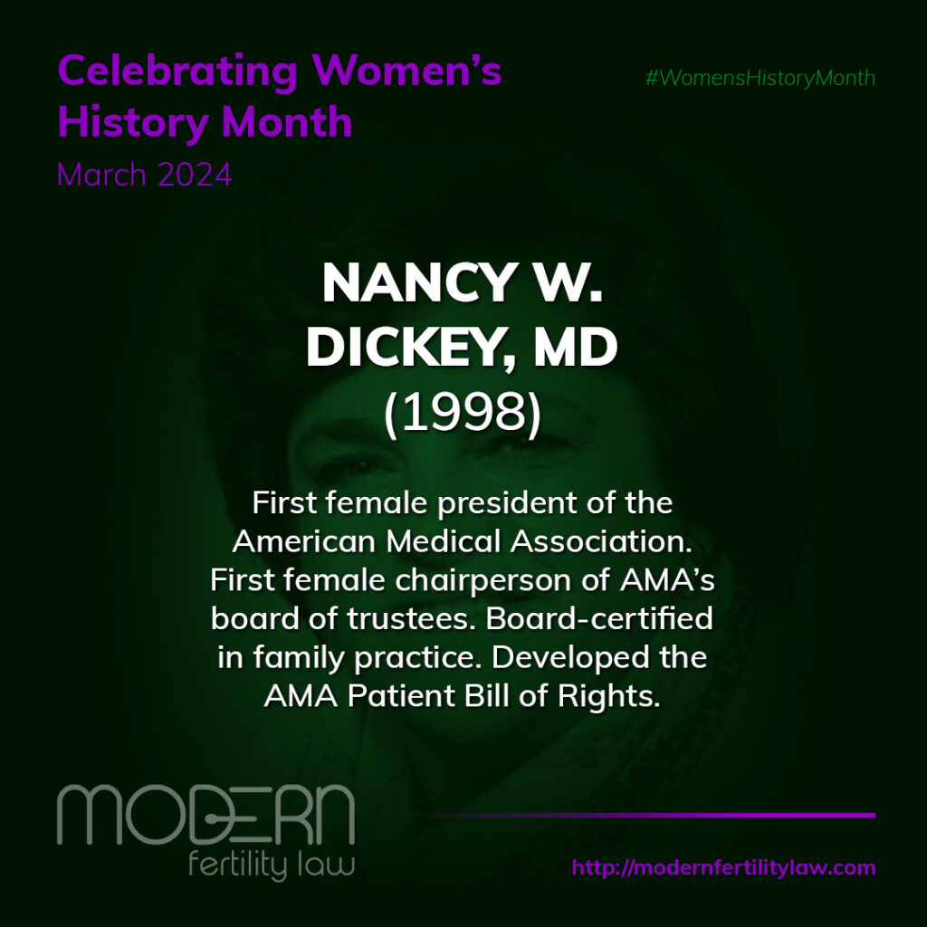 NANCY W. DICKEY, MEDICO (1998) 