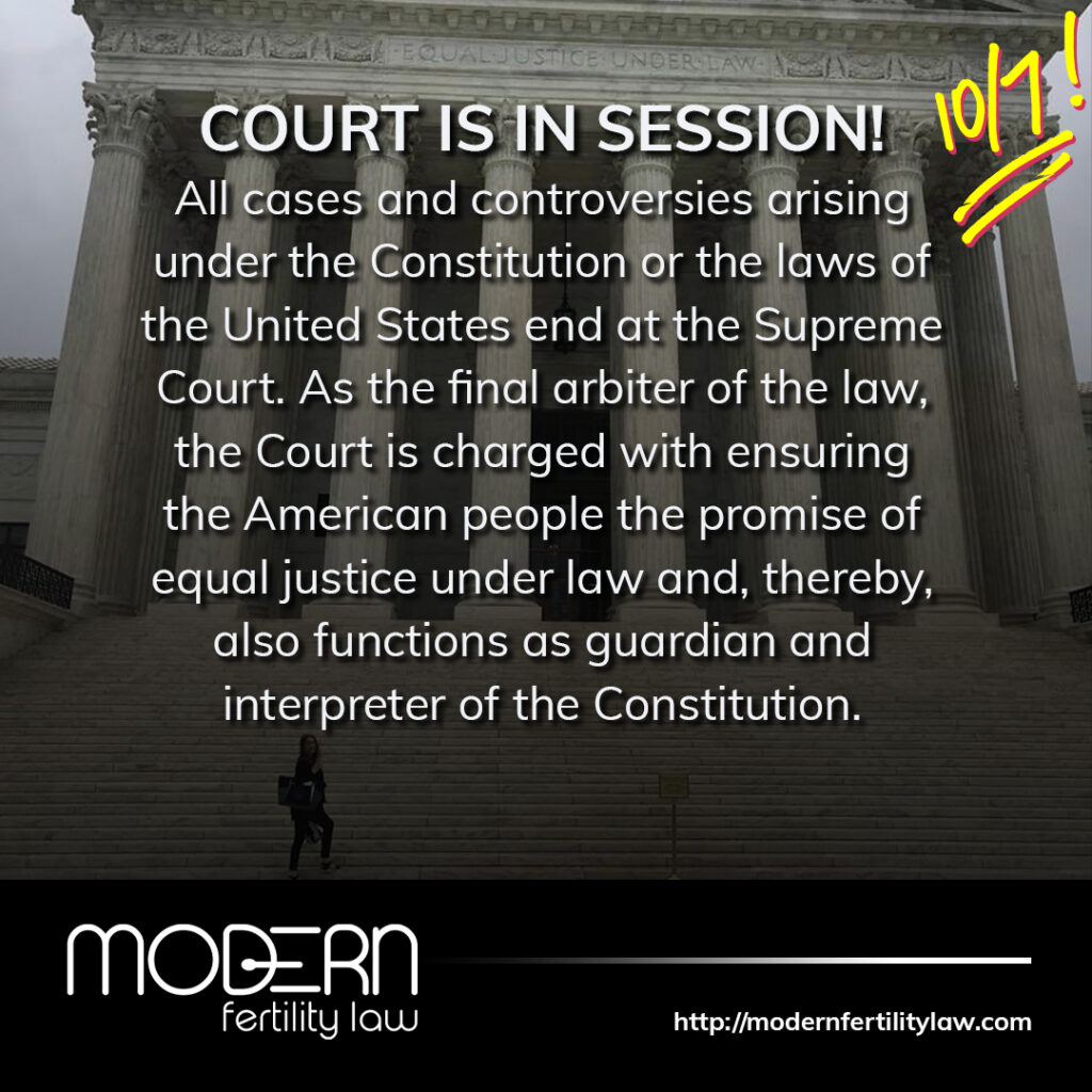 Supreme Court is in session October 7